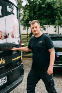 Ein Mitglied unseres Lieferteams
