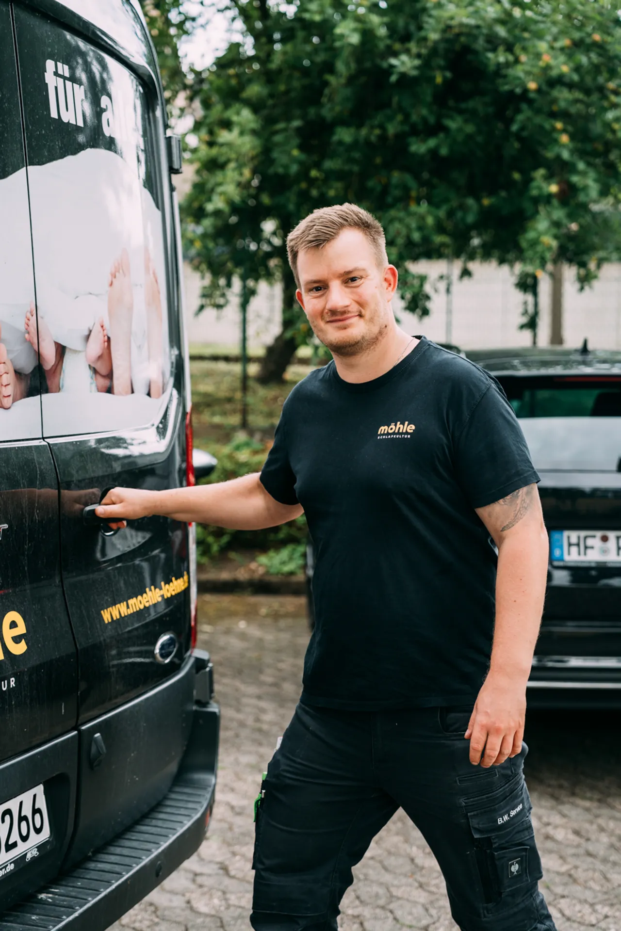 Ein Mitglied unseres Lieferteams